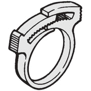 HellermannTyton - Befestigungsschelle für Kabel/Rohre Schlauchschelle SNP18A PA66GF13BK100 schwarz, 20-23,1mm − 100 Stück