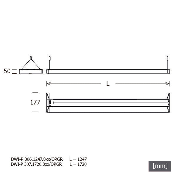 LTS Licht&Leuchten - Pendelleuchte LED-Pendelleuchte DWIP306.1247.840O.ws 840, ws