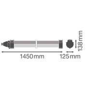 Ledvance - Decken-/Wandleuchte LED-Feuchtraumleuchte DPMAX1200S43W840VW69 840, IP69, 1,2m