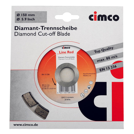 Cimco Werkzeuge - Trenn-/Schleifscheibe Diamanttrennscheibe 208756 D=140mm
