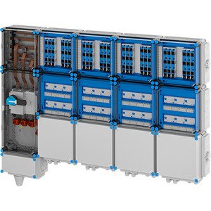 Hensel - Verteilerschrank für Energieversorgung Ladeverteiler Mi EV 11kW 24100 f.24 Ladep. a 11kW