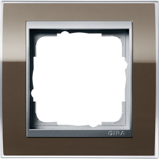 Gira - Abdeckrahmen 1fach 0211766 klar braun