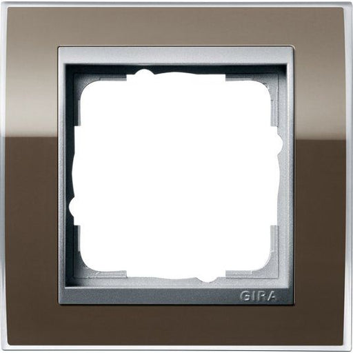 Gira - Abdeckrahmen 1fach 0211766 klar braun