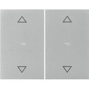 Berker - Abdeckung/Bedienelement für Installationsschalterprogramme Abdeckung Tastsensor-Modul 80961373 2-fach edelstahl