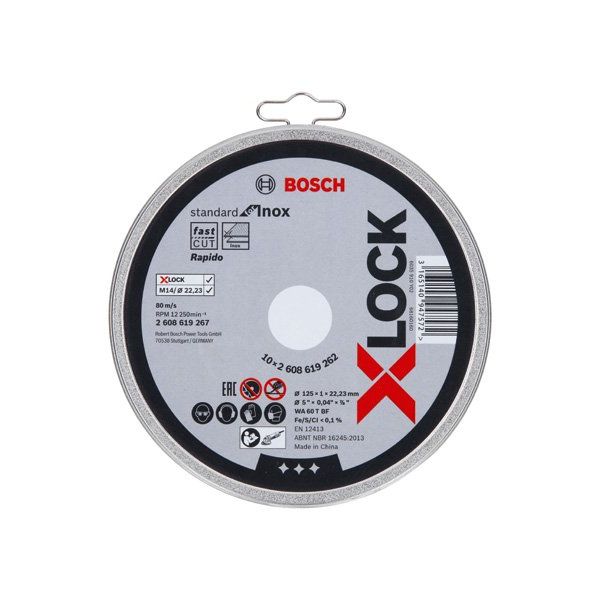 Bosch - Trenn-/Schleifscheibe PRO Stainless Steel and 2608619262 Metal X-Lock − 25 Stück