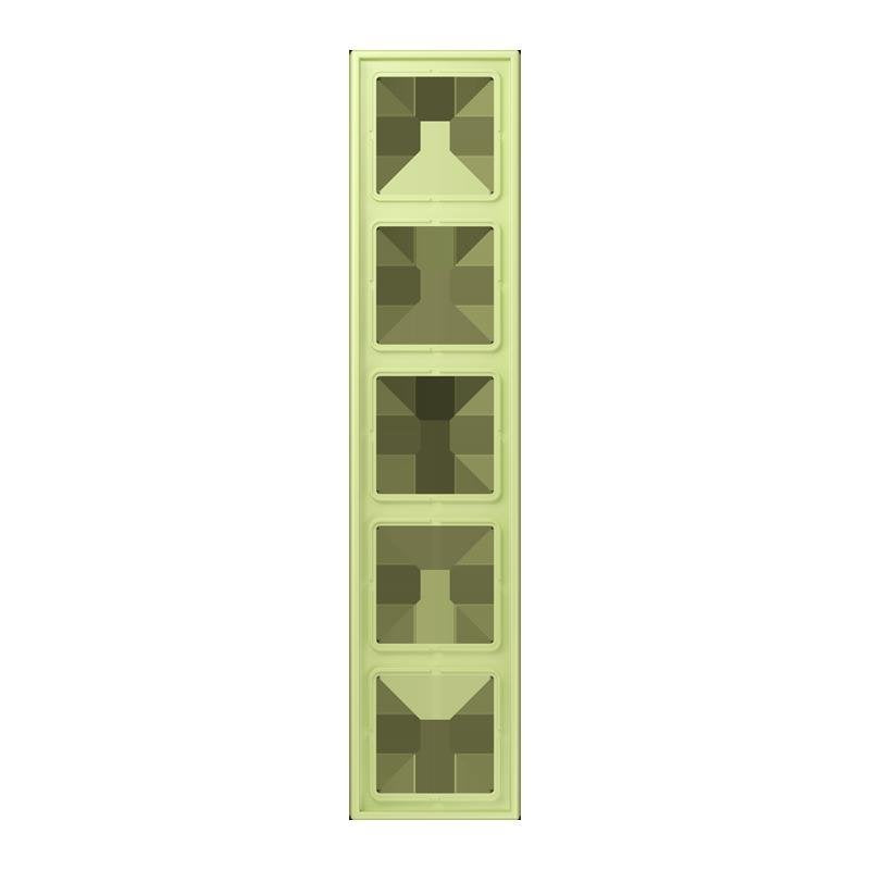 Jung - Abdeckrahmen Rahmen 5-fach LC 985 222 vert jaune clair
