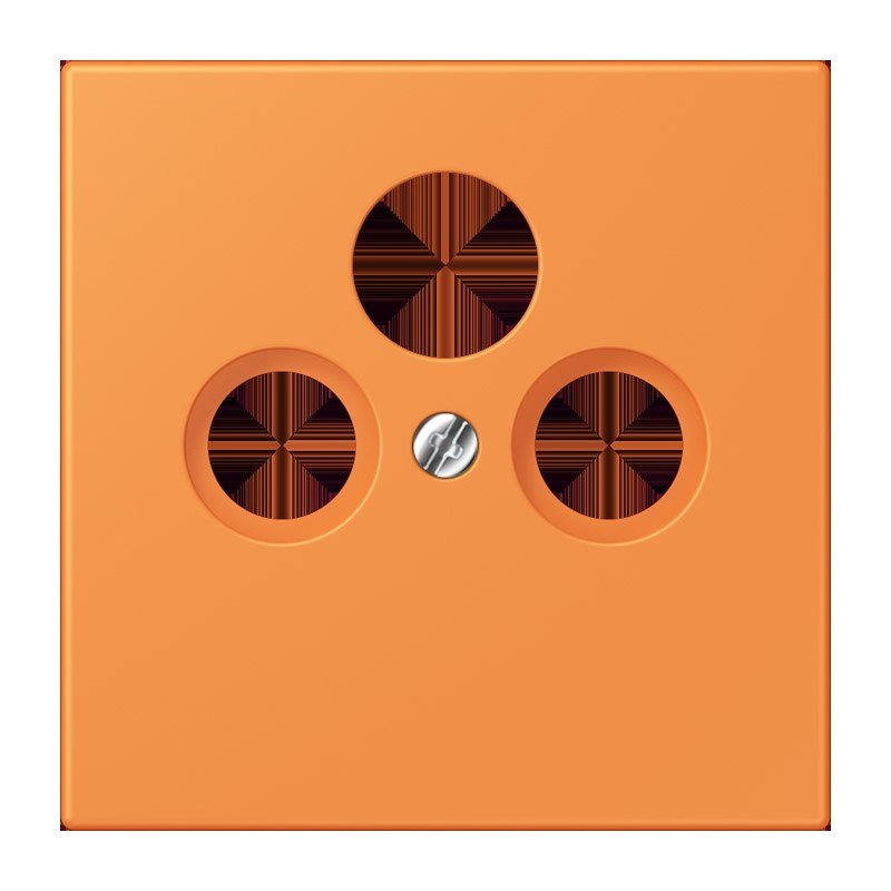 Jung - Einsatz/Abdeckung für Kommunikationstechnik Abdeckung für Sat/BK-Dose LC 990 SAT 225 orange clair (32081)