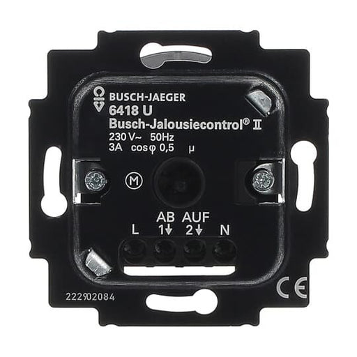 Busch-Jaeger - Jalousiesteuerung Jalousie-Basis-Einsatz 6418 U 2Schliesser 3A 690VA