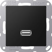 Jung - Multifunktions-Anschlussdose Multimedia-Anschlusssystem MA A 1122 SWM graphitschwarz matt
