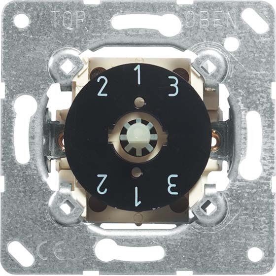 Peha - Installationsschalter 3-Stufen-Drehschalter 10A D 601-10/3 O.A. Up mit 0-Stellg