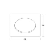 Brumberg Leuchten - Mechanisches Zubehör/Ersatzteile für Leuchten Abdeckrahmen 81218070 weiß