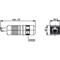 Telegärtner - Modularer Steckverbinder STX V4 RJ45-Steckerset 100007463 AWG24-27 Cat.6