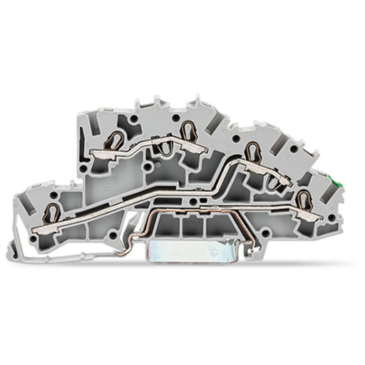 WAGO - Installations-Etagenklemme Installationsetagenklemme 2003-7645 4mm² L/L/PE grau
