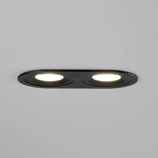 Brumberg Leuchten - Downlight/Strahler/Flutlicht Einbaumodul oval 45021180 strukturschwarz