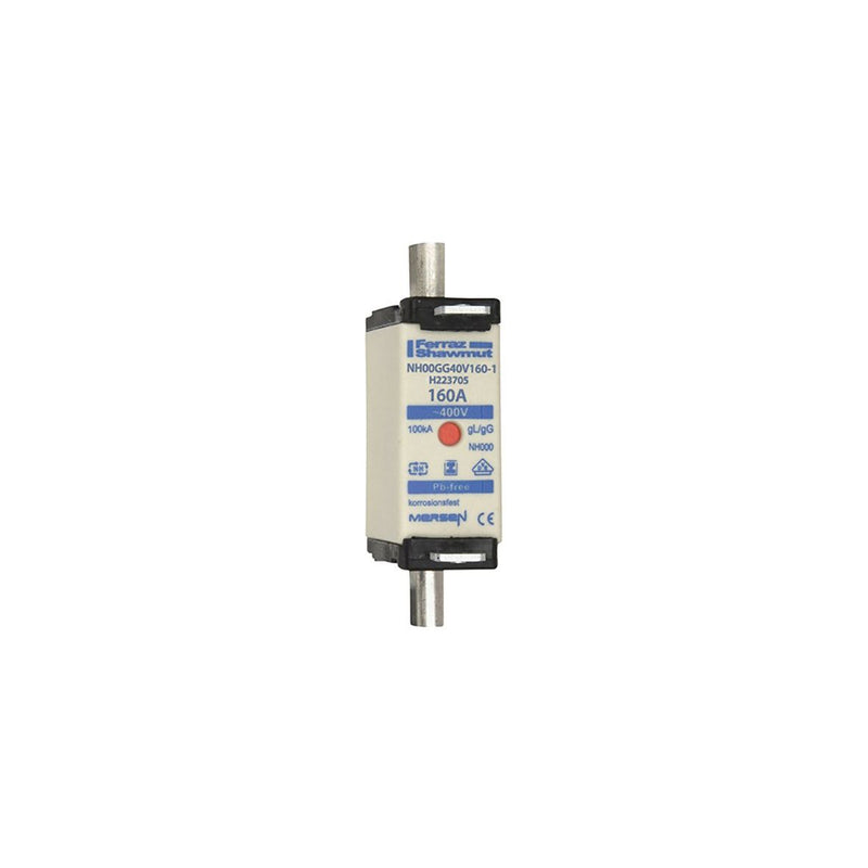 Mersen - Messersicherung Sicherungseinsatz NH gG NH00GG40V160-1 Gr.00 160A SGL KM − 3 Stück