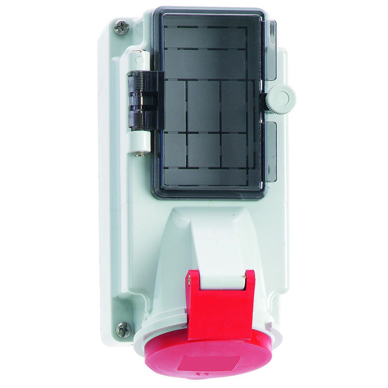 Bals Elektrotech - CEE-Steckdose abschaltbar, abgesichert (IEC 60309) Wandsteckdose abgesichert 156 16A 4p 400V 6h IP44