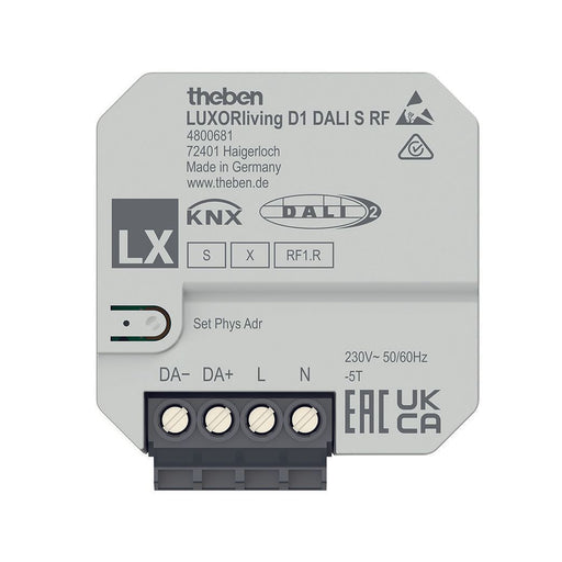 Theben - Bussystem-Systemschnittstelle/Medien-Gateway UP 1-fach Funk-DALI-Aktor LUXORlivingD1DALISRF DALI-2-zertifiziert
