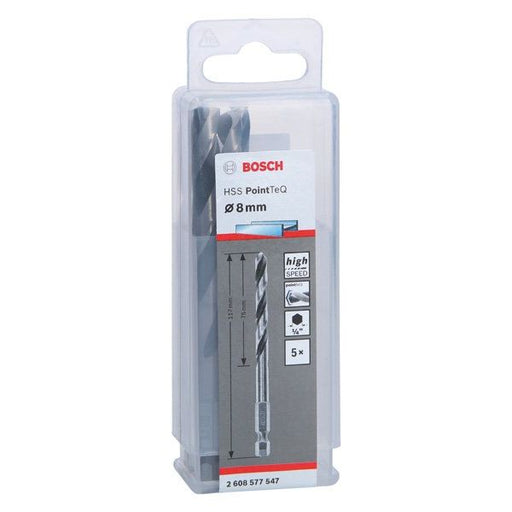 Bosch - Bohrer HSS PointTeQ 2608577547 Sechskantbohrer 8,0