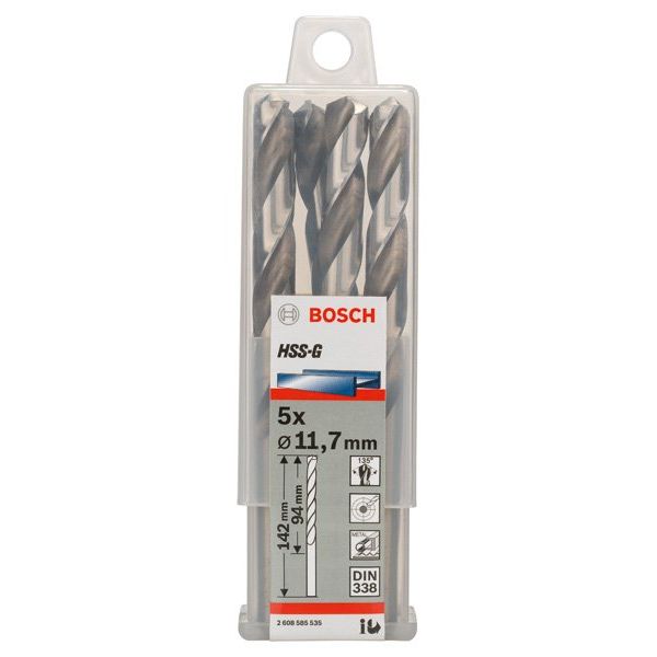 Bosch - Bohrer PRO Metal HSS-G 2608585535 Spiralbohrer 11,7 x