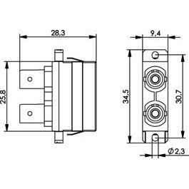 Telegärtner - LWL-Kupplung ST/SC Duplex Adapt. MM 100007272 Phosphorbronzehülse