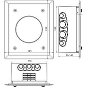 DEHN - Zubehör/Ersatzteile für Erdung und Blitzschutz Trennstellenkasten TSK WDVS 180X#476050 140X88 K V2A