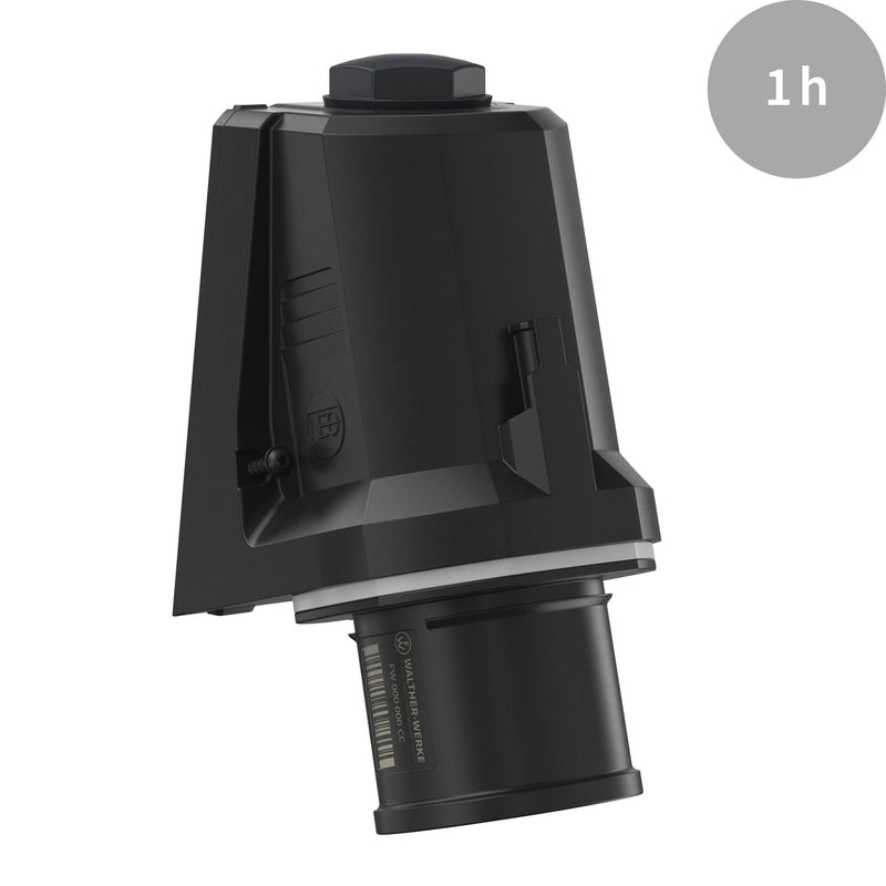 Walther Werke - CEE-Gerätestecker (IEC 60309) CEE NEO Wandgerätestecker FW730401CC schräg 32A 4P 1h