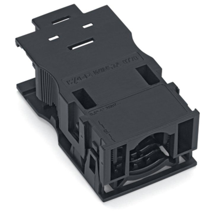 WAGO - Zubehör/Ersatzteile für steckbare Gebäudeinstallation Zugentlastungsgehäuse 770-503/035-000 Rastschelle,schwarz − 50 Stück