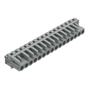 WAGO - Leiterplattensteckverbinder THT-Federleiste abgewink. 232-246 Rastermaß 5mm,grau − 25 Stück