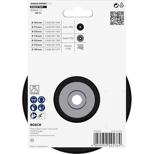 Bosch - Stützteller für Schleifwerkzeug PRO Stützteller 2608601784 hart, 125 mm, M14