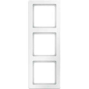 Berker - Abdeckrahmen Rahmen polarweiss, samt 10136089 3-fach