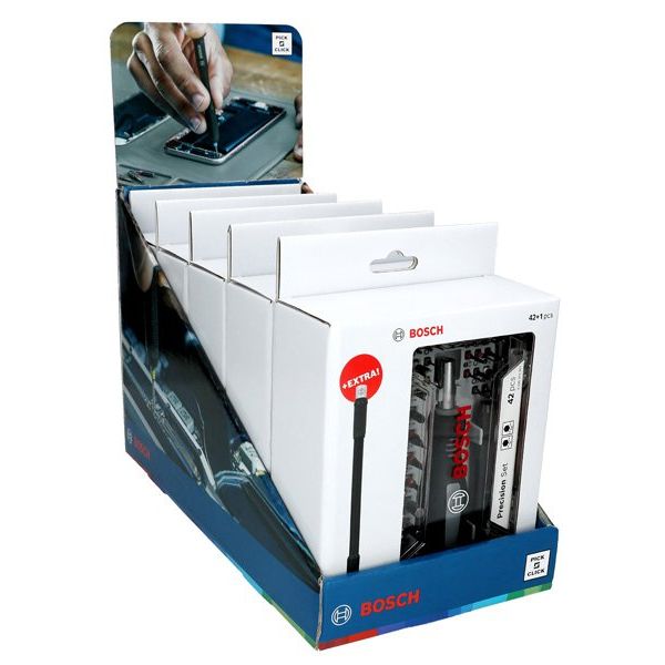 Bosch - Bit Präzisions-Schrauberbit-Se 2607002837 t,Display, 5x 43-tlg