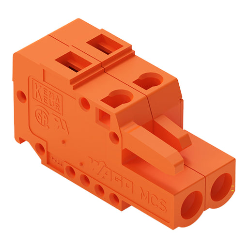 WAGO - Kabelsteckverbinder für Leiterplattensteckverbinder 1-Leiter-Federleiste 231-302/102-000 CAGECLAMP,2,5mm²,or − 100 Stück
