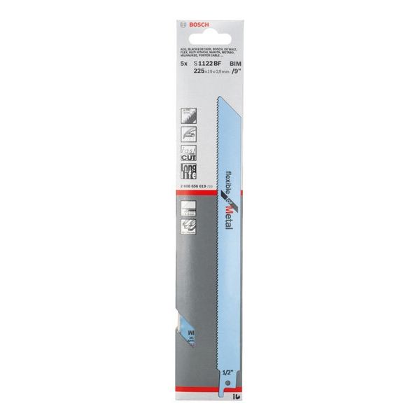 Bosch - Säbelsägeblatt Flexible for 2608656019 Metal, 5er-Pack