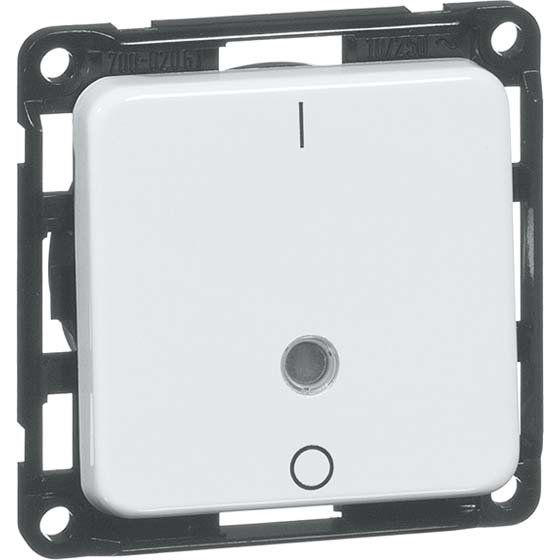 Peha - Installationsschalter Kontroll-Ausschalter alu D 712.70 GLK 10A 250V 2-pol