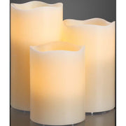 Hellum - Festbeleuchtung LED-Wachskerzen-Set ws 571950 3-Set 3er RGB