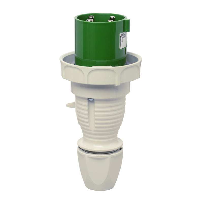 Walther Werke - CEE-Stecker (IEC 60309) Wasserdichter Stecker 268402 63A 4P 2h − 10 Stück