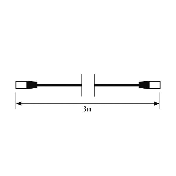 ESYLUX - Elektrisches Zubehör/Ersatzteile für Leuchten Kabel CABLE RJ45 3m WH CABLE RJ45 3m WH