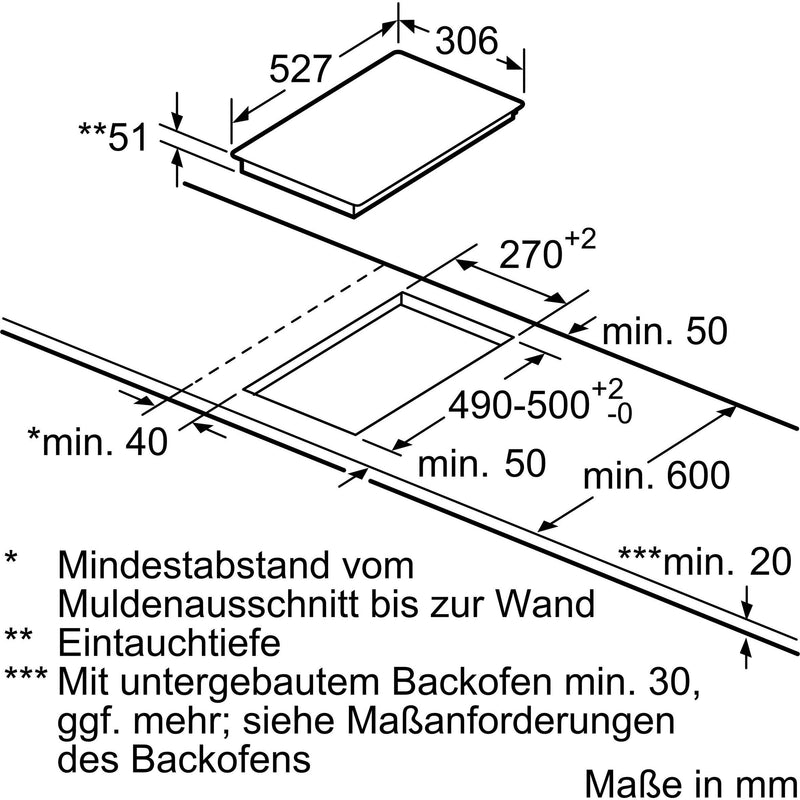 Bosch - Kochfeld EB-Autark-Kochfeld PIB375FB1E Serie6