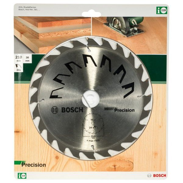 Bosch - Kreissägeblatt PRECISION 2609256872 D= 210 mm Bohrung=