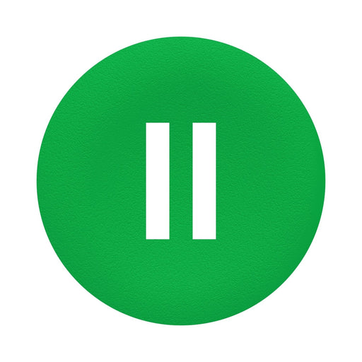 Schneider Electric - Kalotte, Linse Tastenschild Flush 30mm ZBAF336 grün − 10 Stück
