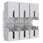 ABN - NH-Sicherungsunterteil NH2-Sicherungsunterteil ABNPE520F01 3pol auf 40mm SAS − 5 Stück