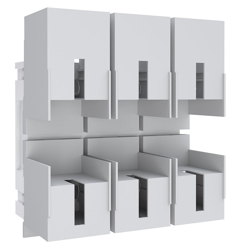 ABN - NH-Sicherungsunterteil NH2-Sicherungsunterteil ABNPE520F01 3pol auf 40mm SAS − 5 Stück