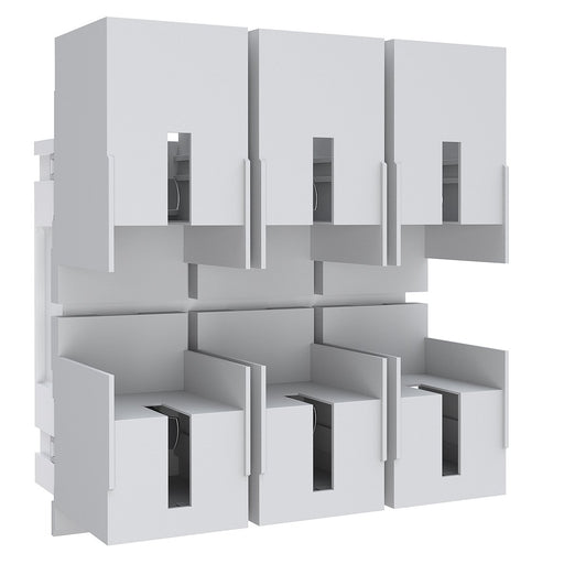 ABN - NH-Sicherungsunterteil NH2-Sicherungsunterteil ABNPE520F01 3pol auf 40mm SAS − 5 Stück