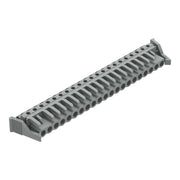 WAGO - Leiterplattensteckverbinder THT-Federleiste abgewink. 232-251/039-000 Rastermaß 5mm,grau − 10 Stück