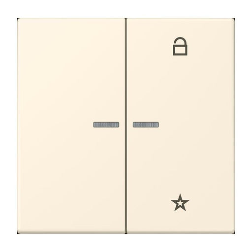 Jung - Bedienelement intelligent eNet Taster Universal 1f. FM LC 1701 245 blanc ivoire (4320B)