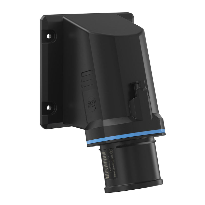Walther Werke - CEE-Gerätestecker (IEC 60309) CEE NEO Anbaugerätestecker FW731306CC schräg 32A 3P 6h