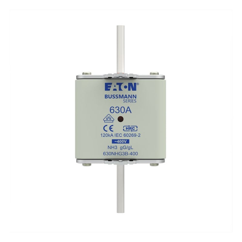 Eaton - Messersicherung Sicherungseinsatz Nieders. 630NHG3B-400 630A AC 400V 120kA − 3 Stück