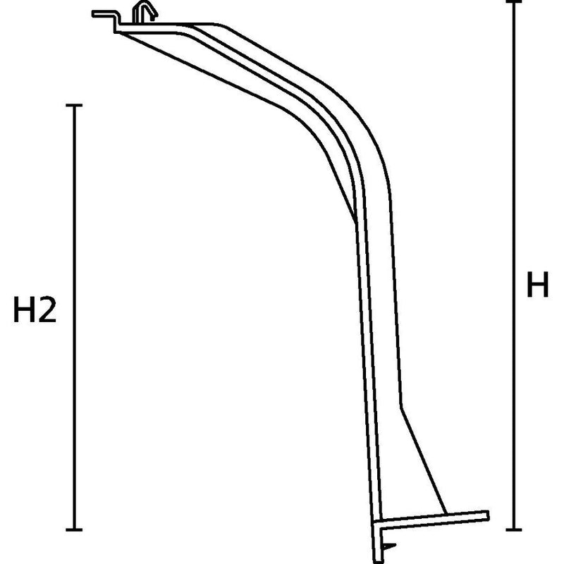 HellermannTyton - Leuchteneinbaugehäuse Deckenabstandhalter 148-00119 100-270 mm schwarz