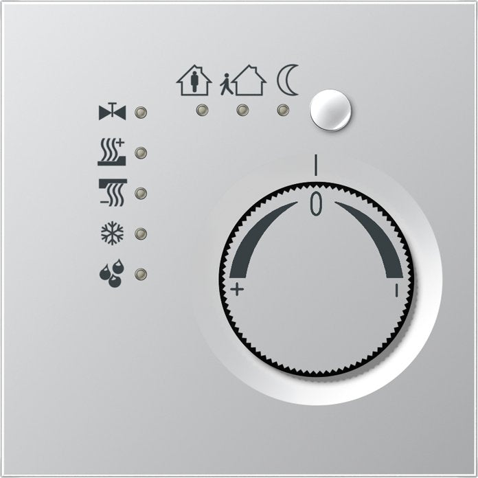 Jung - Bussystem-Raumtemperaturregler KNX Stetigregler alu AL 2178 mit int.Busankoppler