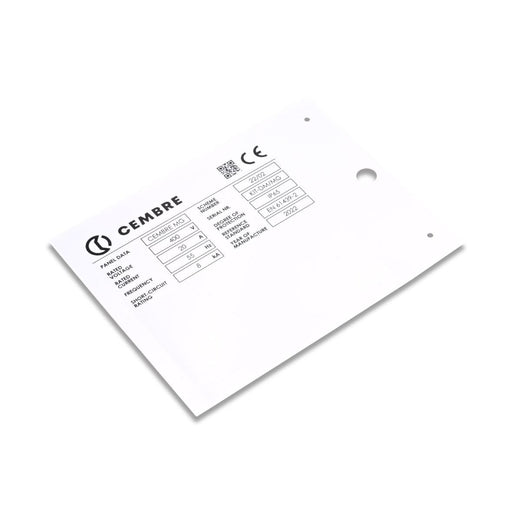 Cembre - Kennzeichnungsmaterial 88765-HF MG-VRT-A PC 20X11 88765-HF 0MM M-GRAU − 125 Stück